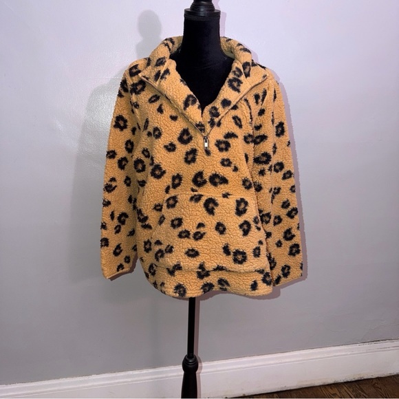 Style & Co Animal Print Half-Zip  Size XL - Picture 6 of 7